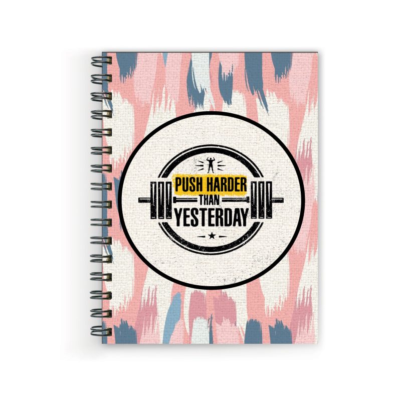 Crafty Worth push harder than Wire Bound Spiral Printed unruled diary for husband as a gift Pages :160 (Size :A5)