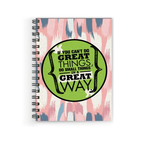 Crafty Worth if you can’t do Wire Bound Spiral Printed unruled diary for him Pages :160 (Size :A5)