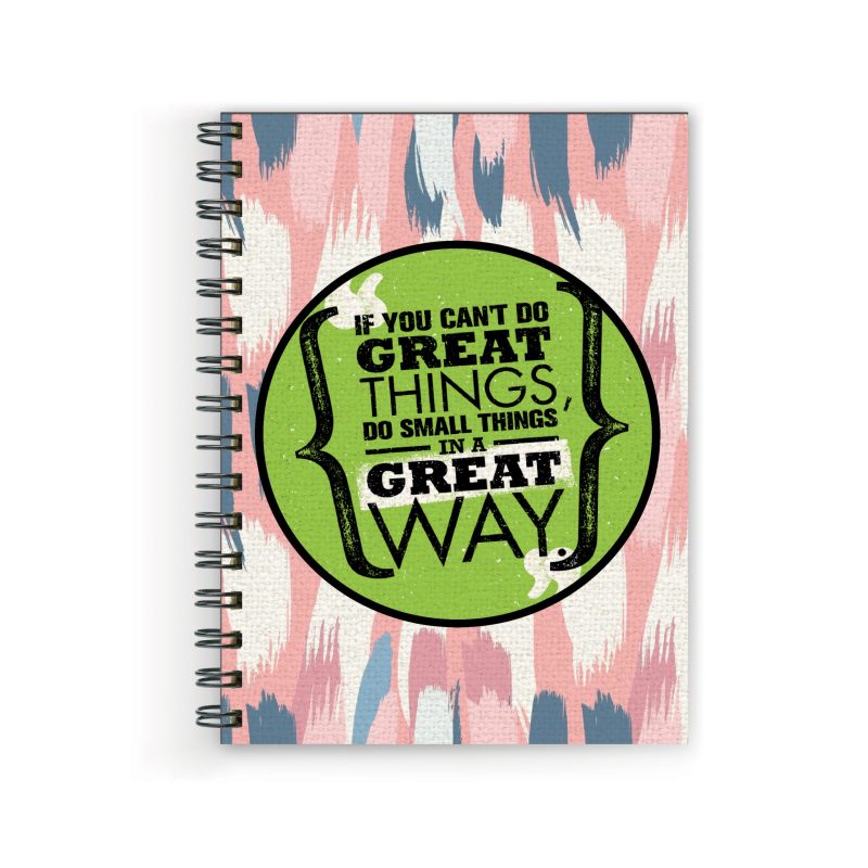 Motivational Quote A5 Spiral Diary