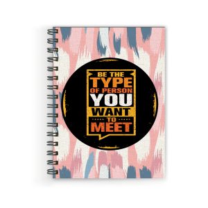 Crafty Worth A5 stylish girls diary with Be the Type cover