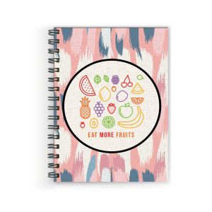 Crafty Worth A5 diary with Eat More Fruits cover