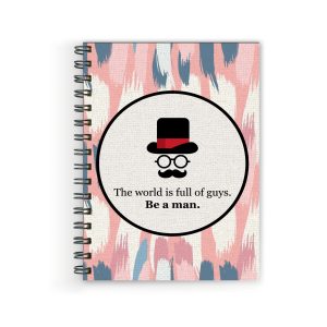Crafty Worth A5 kids boys diary with The World Is Full of Guys cover