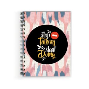 Crafty Worth A5 kids girls diary with Stop Talking Start Doing cover