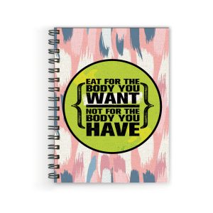Crafty Worth A5 kids girls diary with Eat for the Body cover