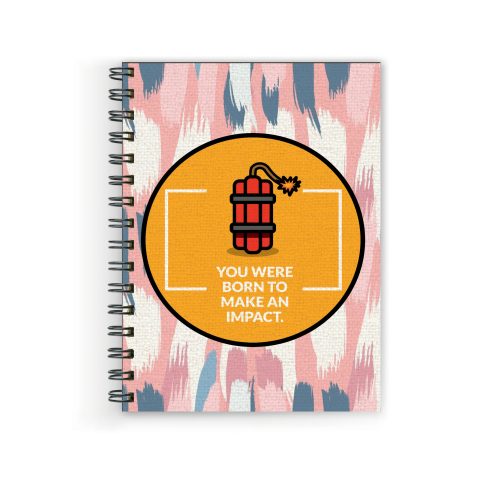 Crafty Worth you were born to , Wire Bound Spiral Printed unruled note book of unicorn Pages :160 (Size :A5)