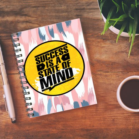 Crafty Worth success is a Wire Bound Spiral Printed unruled diary for letters p Pages :160 (Size :A5) - alternate view
