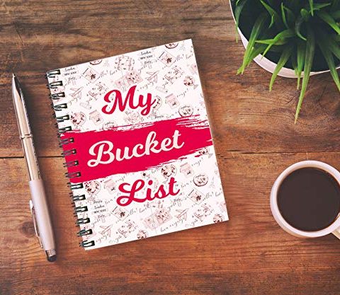 Crafty Worth My Bucket List Wire Bound Spiral Printed unruled diary for poetry Pages :160 (Size :A5) - alternate view