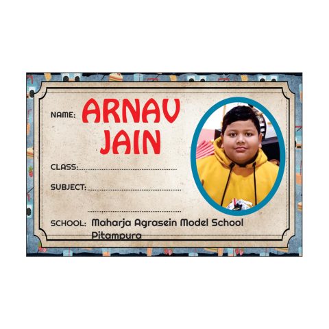 Crafty Worth Personalized Name Stickers Tags Kids School Notebooks Tumbler Laptop Waterproof (Made in India) (customised) 36 pcs, 3×2 IN