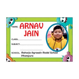 CraftyWorth Personalized Name Stickers for Kids School Books Waterproof Sticker for Notebooks, Water Bottles Custom Name Labels (customised) 36 pcs, 3x2 IN