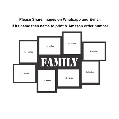 Crafty Worth |Customized Photo Frame with Name | customized frame name | customized gifts 12×18 inch - alternate view