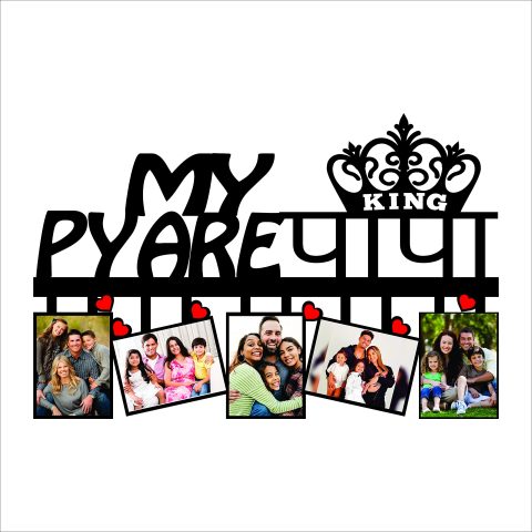 Crafty Worth | customized frames for dad | customized gifts Customized Photo Frame with Name 12×18 inch - alternate view