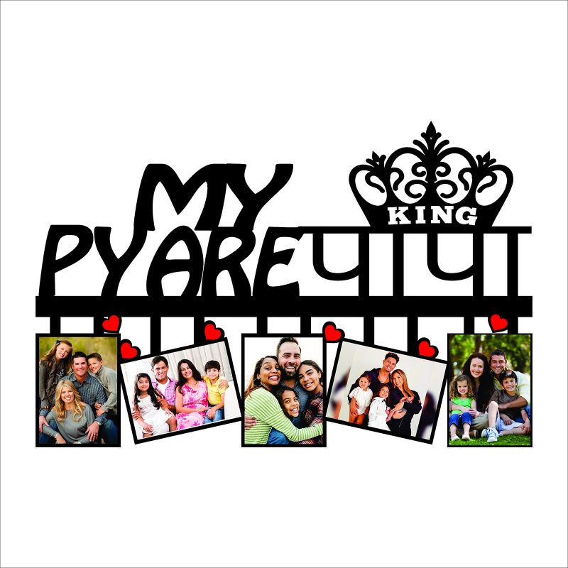 Crafty Worth | customized frames for dad | customized gifts Customized Photo Frame with Name 12x18 inch