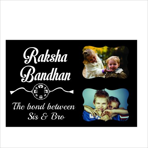 Crafty Worth |Rakhi customized photo frames with photo | customized gifts for anniversary Customized Photo Frame with Name 12×18 inch