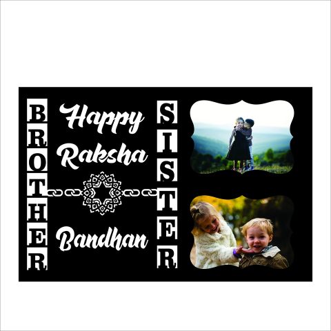Crafty Worth |Rakhi customized frames | customized gifts for boyfriend Customized Photo Frame with Name 12×18 inch