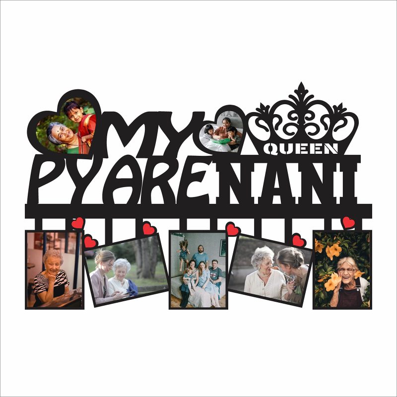 Crafty Worth |My Pyaari Nani Customized Photo Frames for Kids| Customized Gifts for Wall | Customized Photo Frame with Name 12x18 inch…