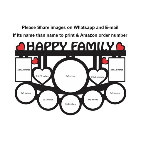 Crafty Worth |Family Customized Photo Frame Personalised Photo Frame Gift | Customized Gifts for Birthday Customized Photo Frame with Name 12×18 inch… - alternate view