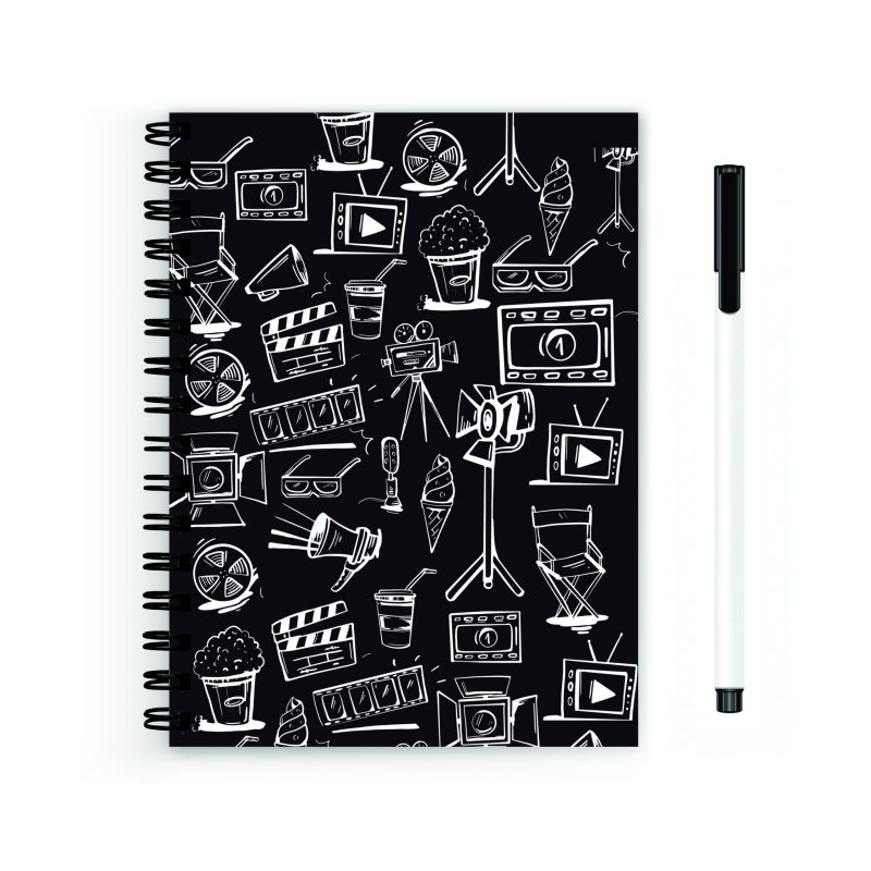 Cinema Doodle A5 Reusable Notebook
