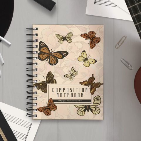 Crafty Worth Reusable Wiro Spiral Unruled Notebook Diary Journal Great things take time Blank Pages – A5 (Size 5.5×8) - alternate view