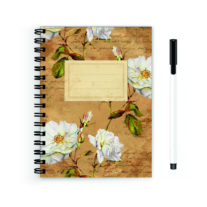 Vintage Floral A5 Wiro Journal