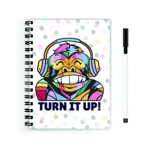 Crafty Worth A5 wiro journal with Happy Birthday cover