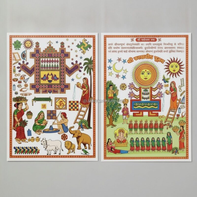 Traditional Karwa Chauth Ahoi Ashtami Posters
