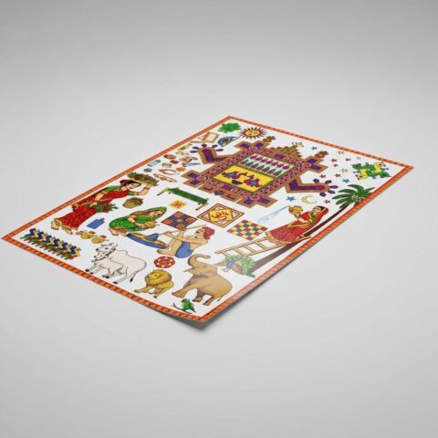 Traditional Karwa Chauth Pujan Poster Set - alternate view