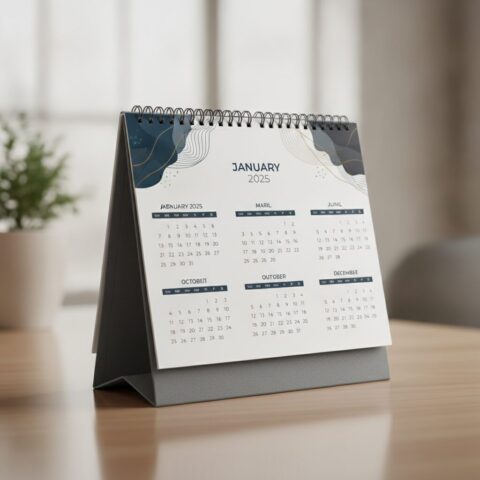 Personalized Desk Calendar for 2025 - alternate view
