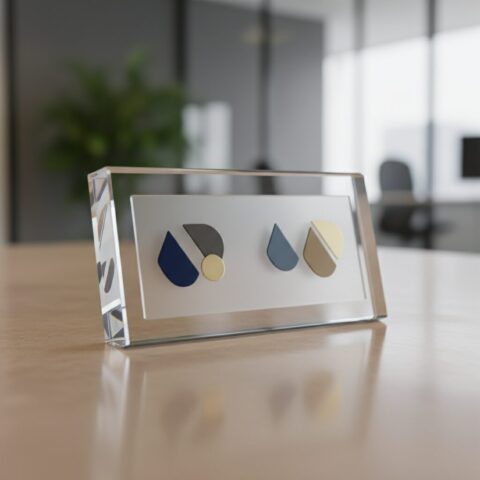 Premium Custom Acrylic Office Name Plate - alternate view
