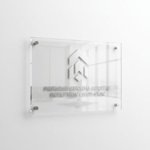 Premium Custom Acrylic Reception Logo Sign