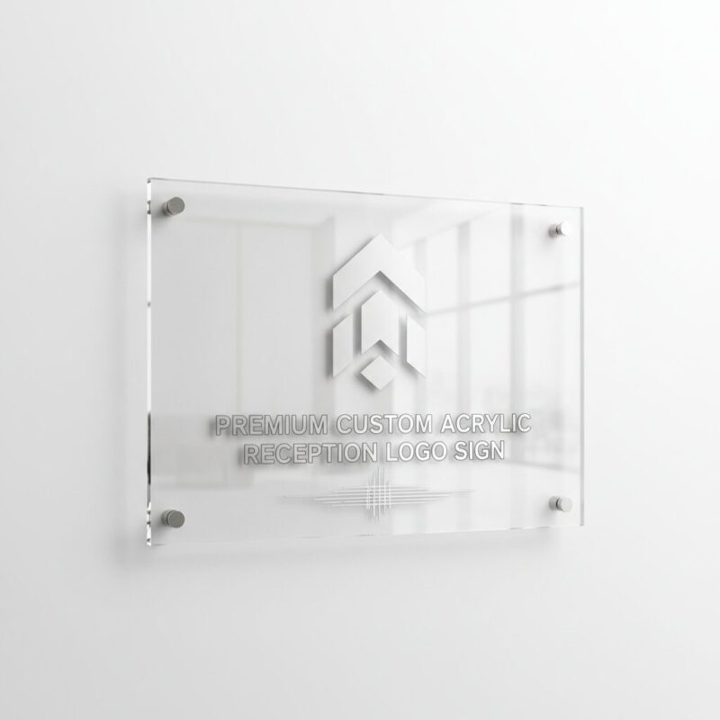 Premium Custom Acrylic Reception Logo Sign