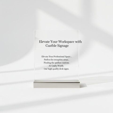 Premium Acrylic Custom Table Signage