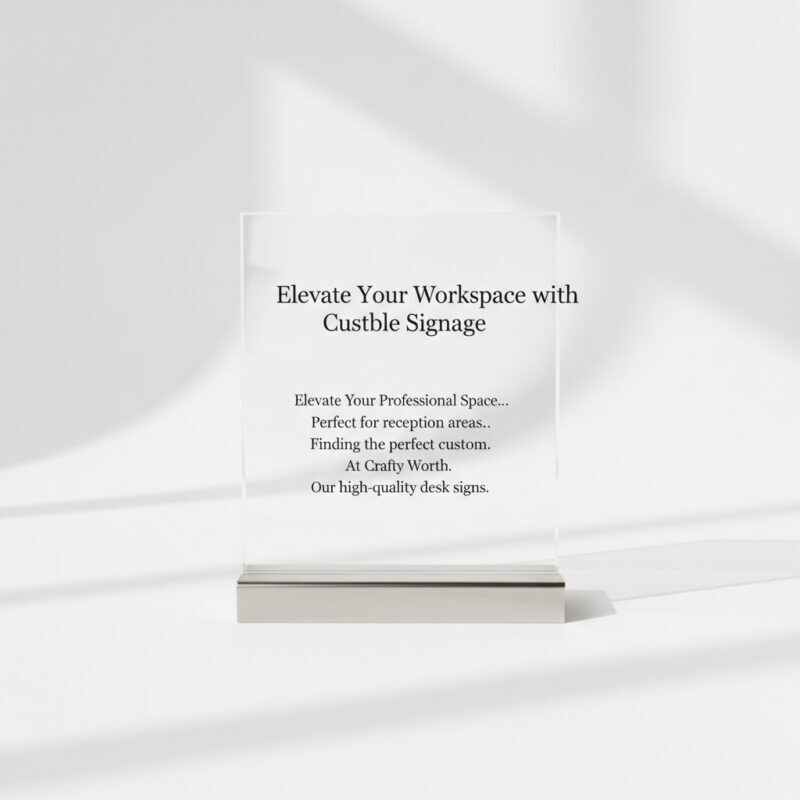 Premium Acrylic Custom Table Signage