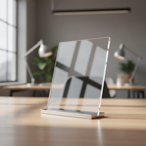 Premium Acrylic Custom Table Signage - alternate view