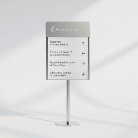 Custom Professional Wayfinding Direction Board
