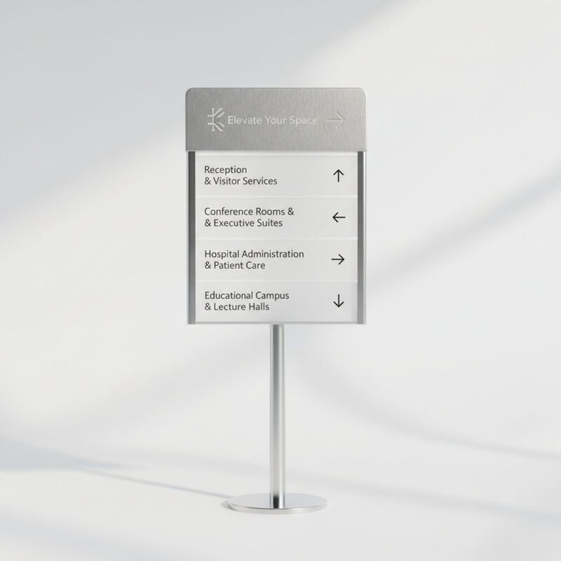 Custom Professional Wayfinding Direction Board