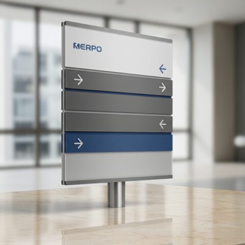 Custom Professional Wayfinding Direction Board - alternate view