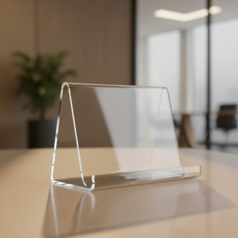 Premium Clear Acrylic Display Stand - alternate view