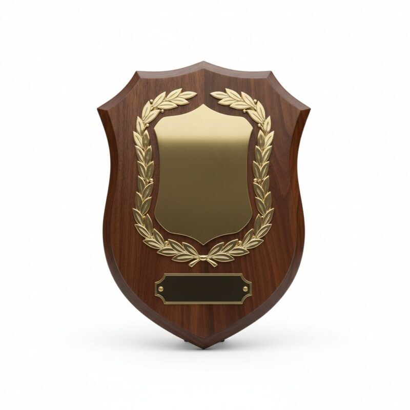 Premium Wooden Corporate Recognition Shield