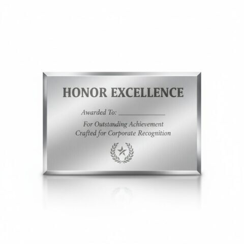 Custom Engraved Metal Award Plaque