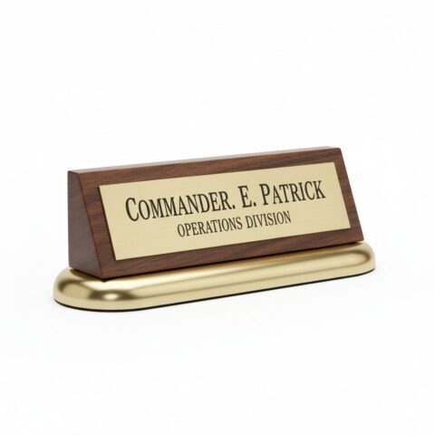 Premium Custom Officer Desk Name Plate