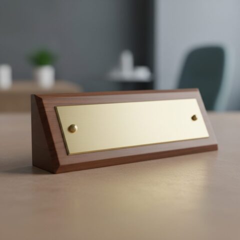 Premium Custom Officer Desk Name Plate - alternate view