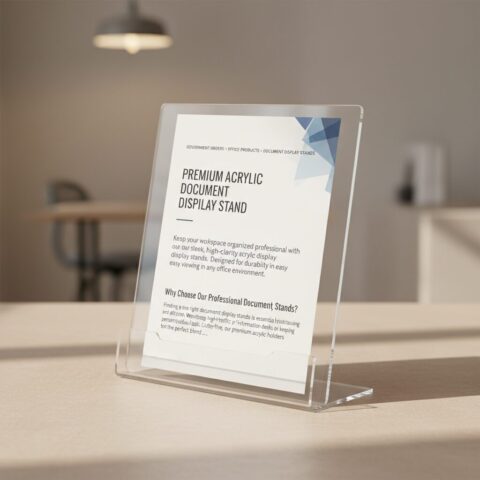 Premium Acrylic Document Display Stand - alternate view