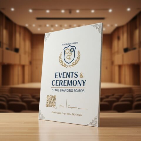 Customized Professional Stage Branding Boards - alternate view