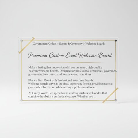 Premium Custom Event Welcome Board