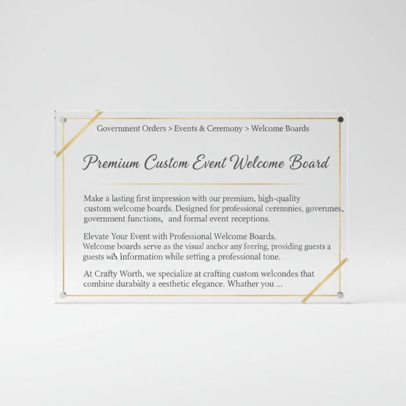 Premium Custom Event Welcome Board