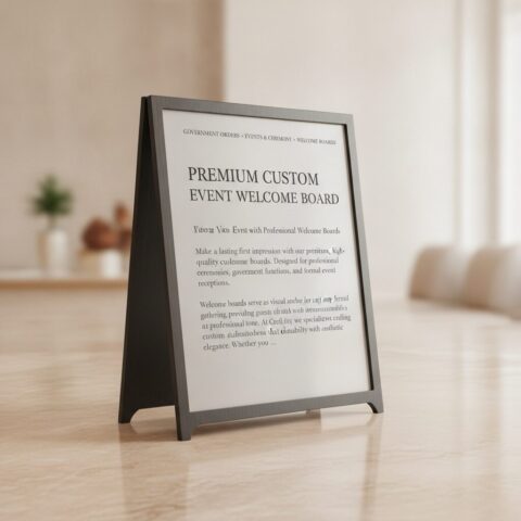 Premium Custom Event Welcome Board - alternate view