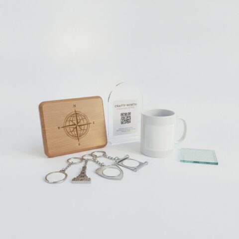 Custom Engraved Wooden Desk Souvenir