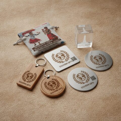 Custom Engraved Wooden Desk Souvenir - alternate view