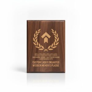 Custom Laser Engraved Wooden Memento Plaque - laser engraved wooden gifts, custom wooden mementos, corporate wooden awards (Government Orders > Bulk Custom Orders > Laser Engraved Gifts) | Crafty Worth personalized gift