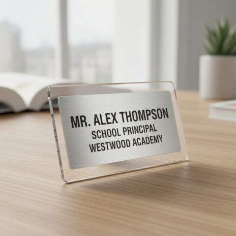 Premium Custom Personalized Name Badges - alternate view